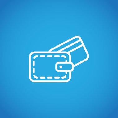 M-cüzdan ile kredi kartı simgesi