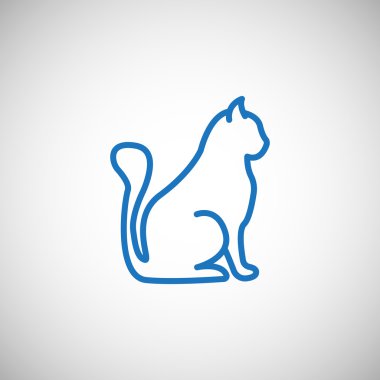 kedi evde beslenen hayvan simgesi