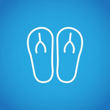 plaj terlikleri simgesi 