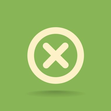 Yanlış işareti satırı simgesi