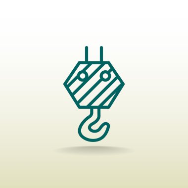 Piktogram vinç kanca simgesinin
