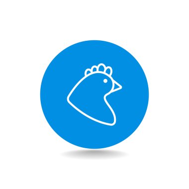 Çizgi film tavuk simgesi