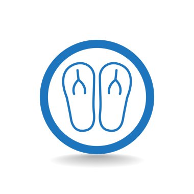 plaj terlikleri simgesi 