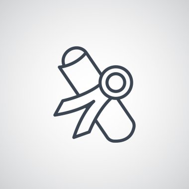 Diploma veya sertifika simge