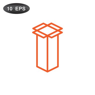 paket karton kutu simgesi