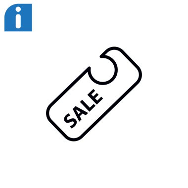 yüzde indirim web simgesi.