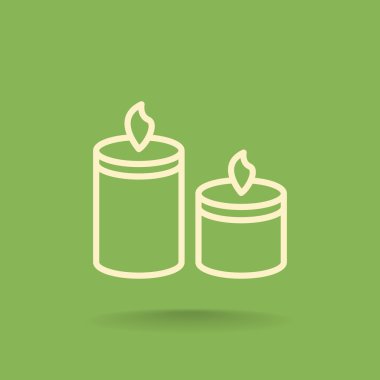 yanan mumlar simgesi