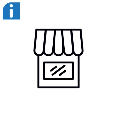 dükkan ya da mağaza simgesi