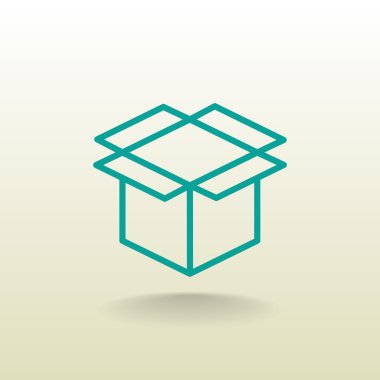 paket karton kutu simgesi