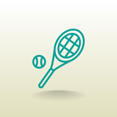 Tenis raketi topu simgesiyle