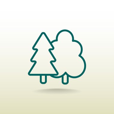 ağaçlar orman simgesi