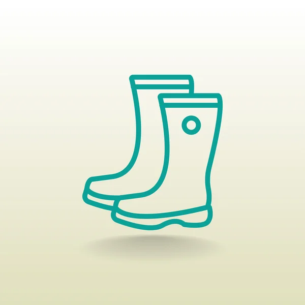 Gum boots icon — Stock Vector