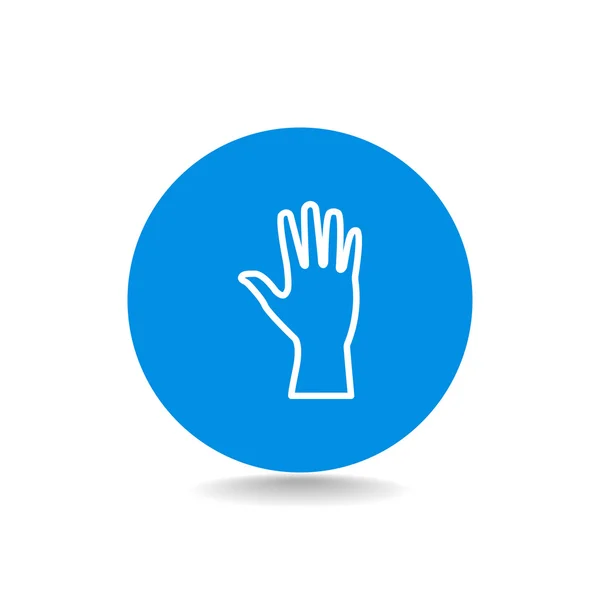 Ανθρώπινο χέρι εικονίδιο web — Διανυσματικό Αρχείο