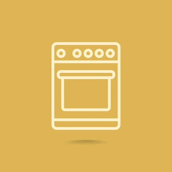 Kitchen stove icon — Stock Vector