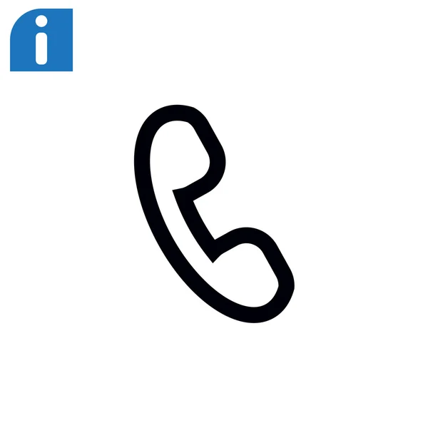 Telefon-Ikone — Stockvektor