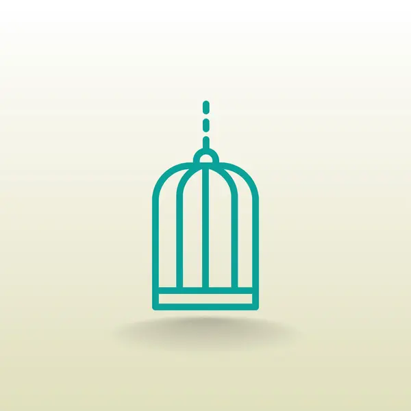 Icône cage oiseau — Image vectorielle