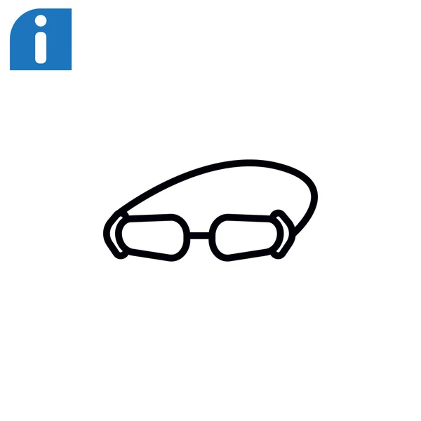 Accessory goggles icon — Stock Vector