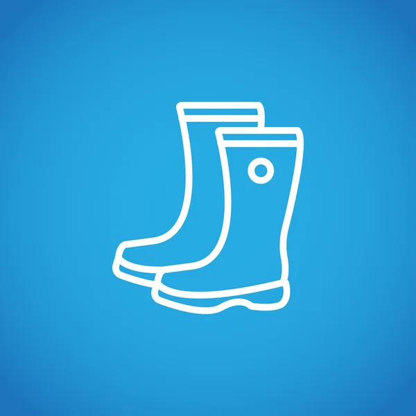 Icono botas de goma — Vector de stock