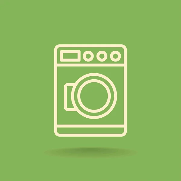 Tvättmaskin ikon — Stock vektor