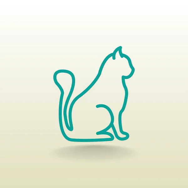 Kotów domowych ikona — Wektor stockowy