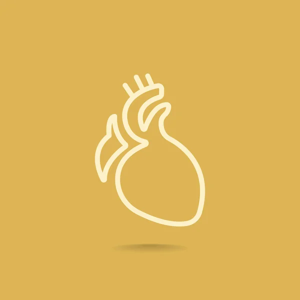 Ikona serca narządów — Wektor stockowy