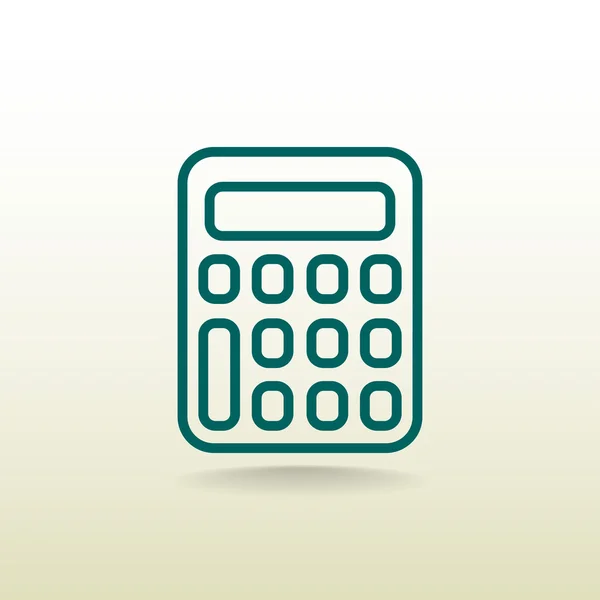 Calculator outline icon — Stock Vector