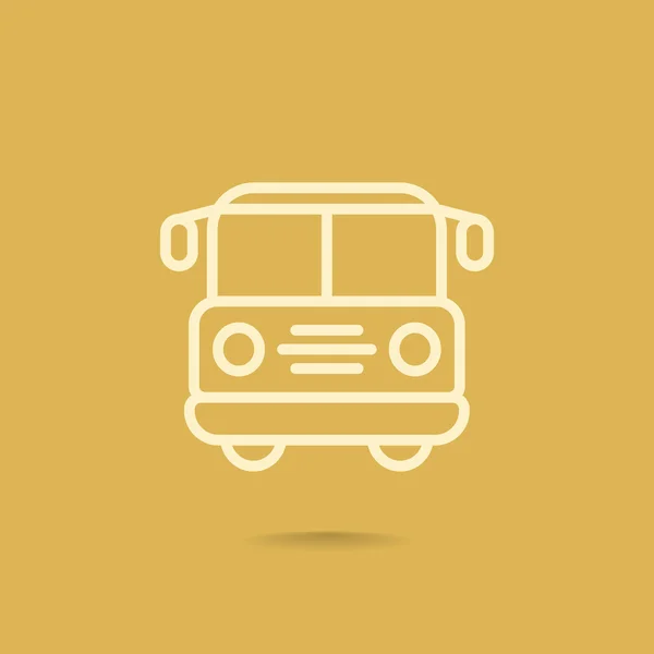 Icono del autobús escolar — Vector de stock