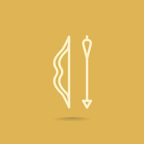 Bow and Arrow icon — Stock Vector