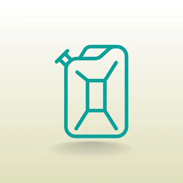 Pictogram van de Jerrycan benzine — Stockvector