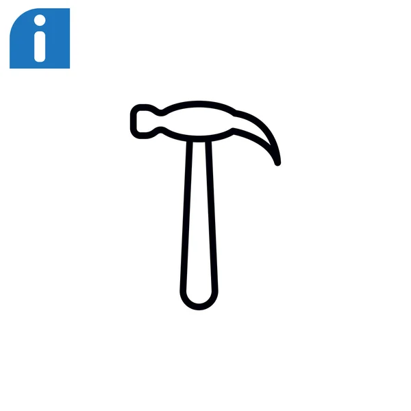 Ícone de ferramenta de martelo —  Vetores de Stock