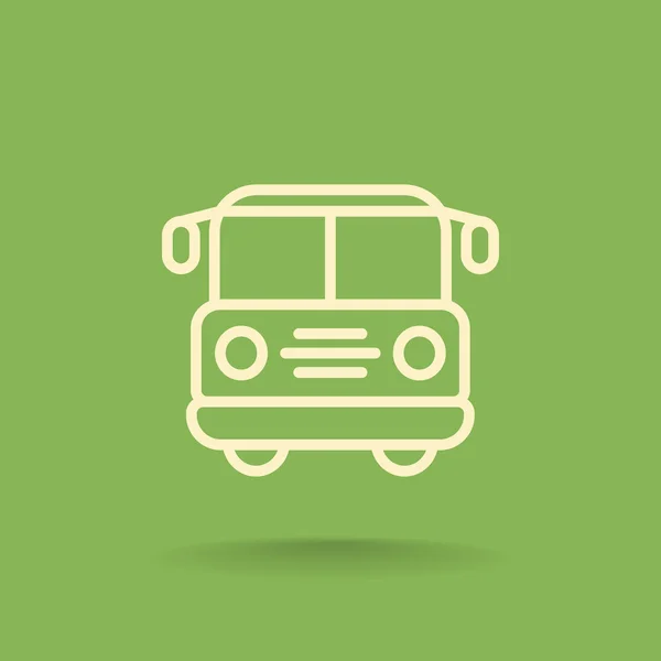 Icono del autobús escolar — Archivo Imágenes Vectoriales