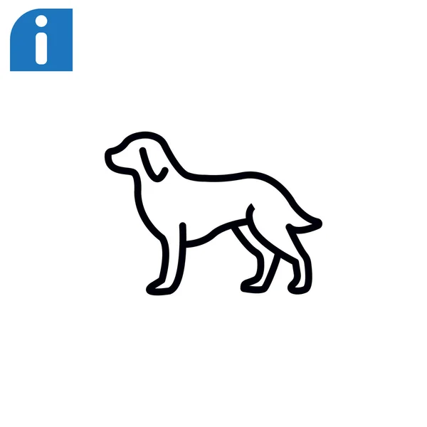 Szerkezeti kutya ikon — Stock Vector