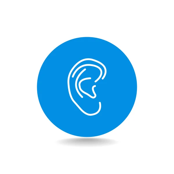 Human ear icon — Stock Vector