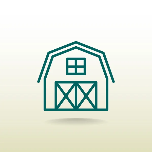 Farm construction icon — Stock Vector