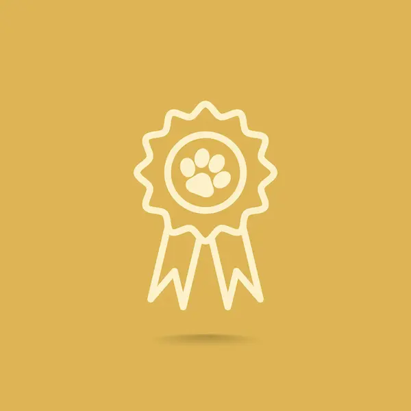 The reward for the animal icon — Stock Vector