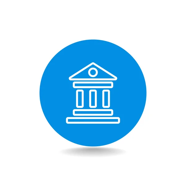 Icône de bâtiment bancaire — Image vectorielle