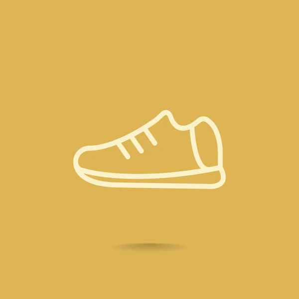 Zarys butów ikona — Wektor stockowy