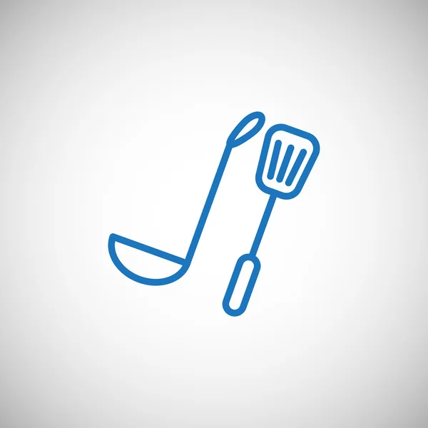 Icône de poche et de spatule — Image vectorielle