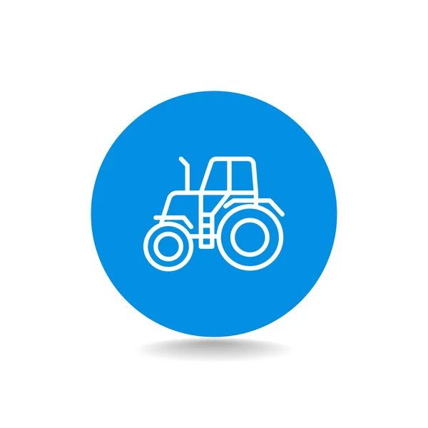 Icono tractor agrícola — Vector de stock