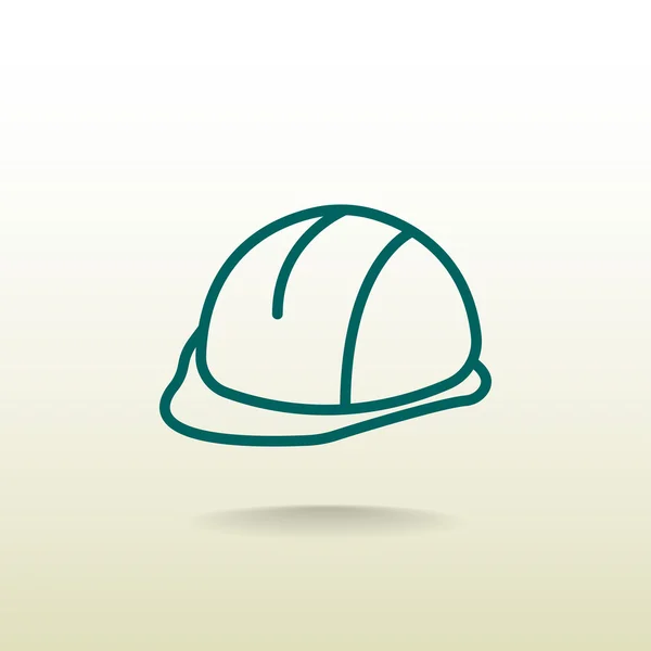 Construction helmet icon — Stock Vector