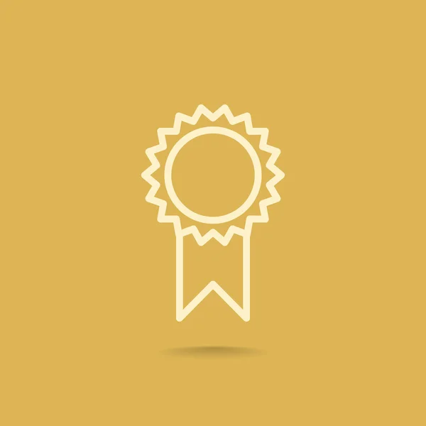 Award medaille pictogram — Stockvector