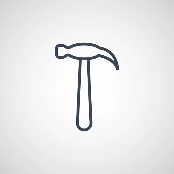 Hammer tool icon — Stock Vector
