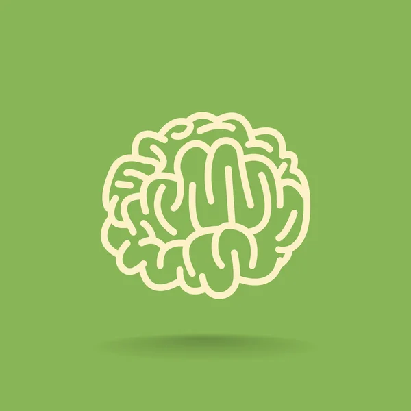 Icono del cerebro humano — Vector de stock