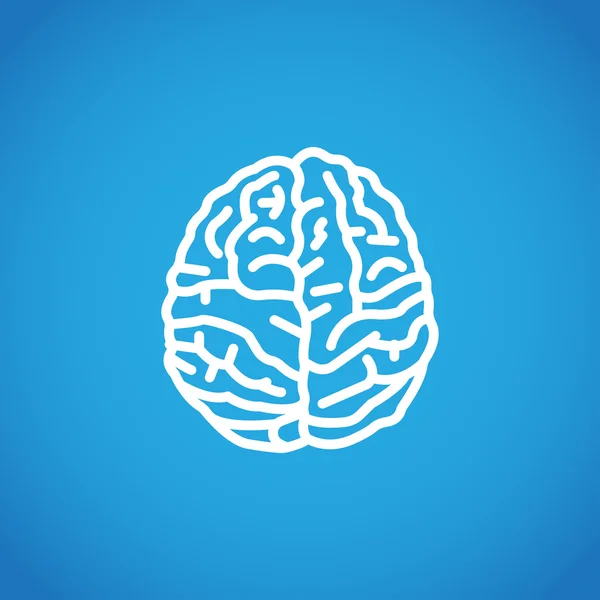 Human Brain Icon — Stock Vector