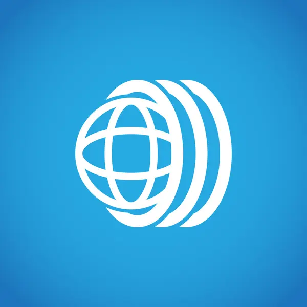 Llanta logo de todo el mundo — Vector de stock