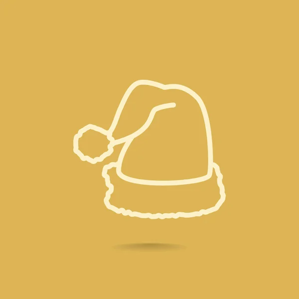 Ícone de chapéu de Santa Claus —  Vetores de Stock