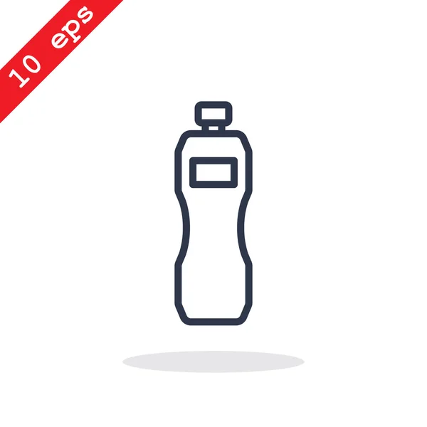 Plastová ikona lahvičky — Stockový vektor