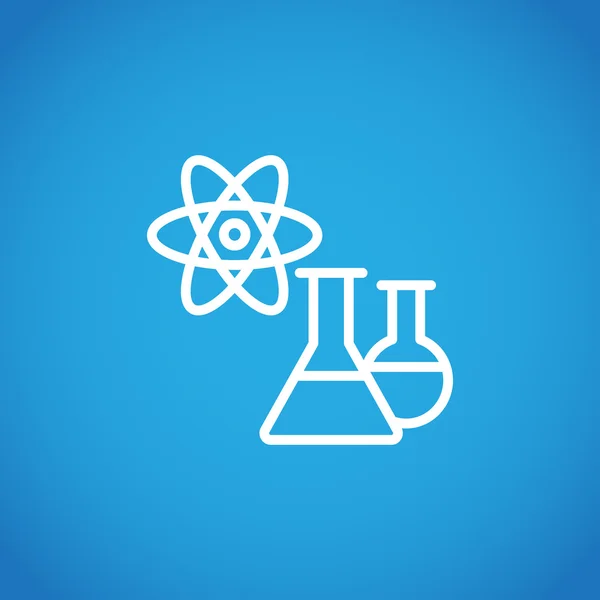 Icono químico de laboratorio — Archivo Imágenes Vectoriales