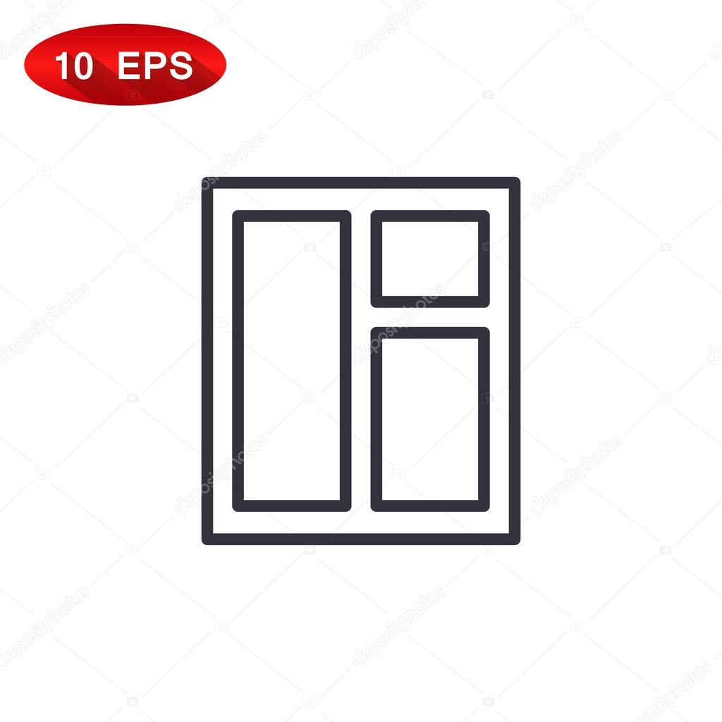 FensterkästchenSymbol lizenzfreie