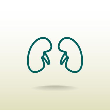 böbrekler tıp simgesi